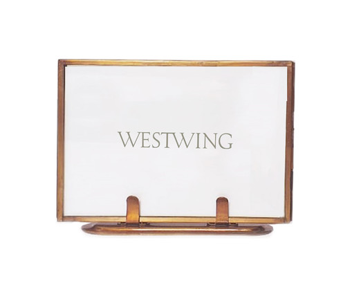 Porta-Retato Simplito Dourado, Dourado | WestwingNow