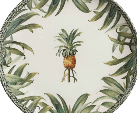 Jogo de Pratos Rasos em Cerâmica Coup Pineapple - Verde | WestwingNow