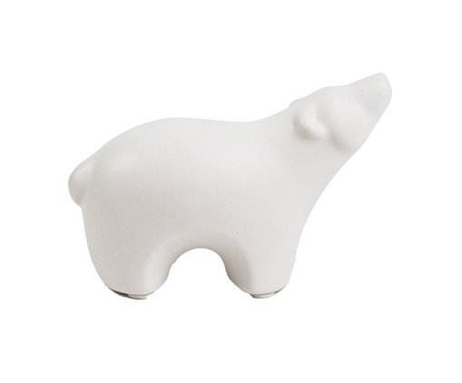 Enfeite Urso em Cerâmica II Branco, Branco | WestwingNow