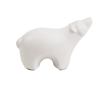 Enfeite Urso em Cerâmica II Branco | Westwing