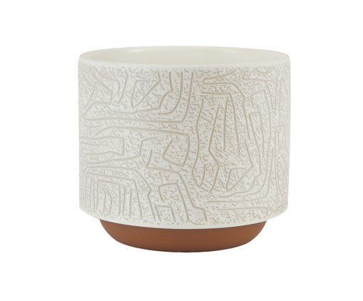 Vaso em Cerâmica Rustic Branco, Branco | WestwingNow