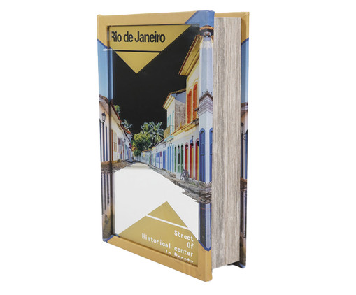 Livro-Caixa em MDF Rio de Janeiro, Colorido | WestwingNow