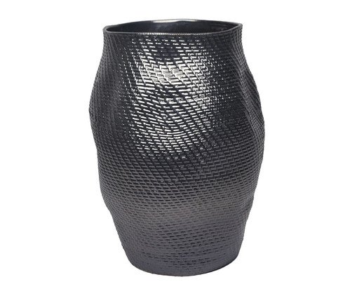 Vaso em Cerâmica Escamas Preto II, Preto | WestwingNow