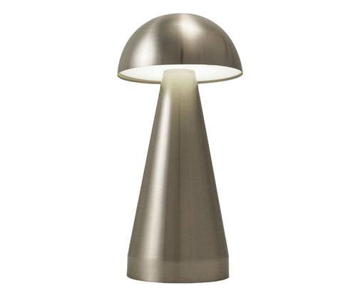 Luminária de Mesa em Metal Mushroom Prateado, Prata ou Metálico | WestwingNow