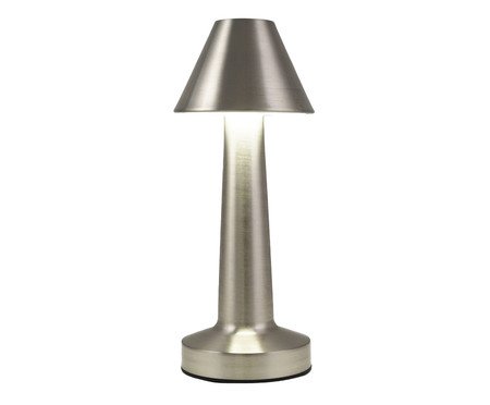 Luminária de Mesa em Metal Firme para USB Prateado | Westwing