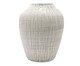 Vaso em Cerâmica com Textura Listra II Off White, Off White | WestwingNow