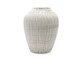 Vaso em Cerâmica com Textura Listra II Off White, Off White | WestwingNow