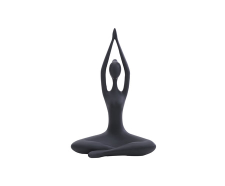 Adorno de Mulher Yoga II Preto