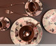 Jogo de Pratos Rasos em Cerâmica Coup Bonjour - Rosa, Bege | WestwingNow