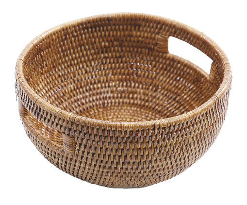 Bowl Pequeno em Rattan e Frutas Marrom, Natural | WestwingNow