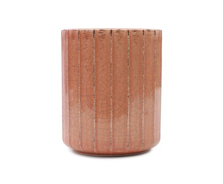 Vaso em Cerâmica com Textura Rigas Terracota | WestwingNow