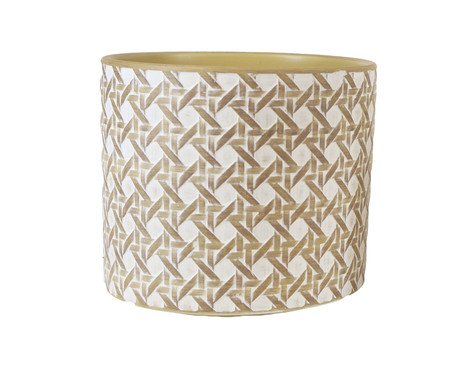 Vaso em Cerâmica Pattern I Marrom e Branco | Westwing