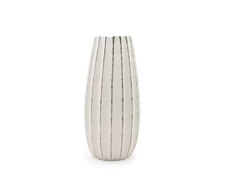 Vaso em Cerâmica Desgastado I Off White | Westwing
