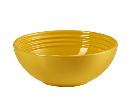 Bowl Redondo em Cerâmica - Amarelo Soleil