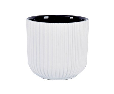 Vaso em Cerâmica Lines Cinza II | Westwing