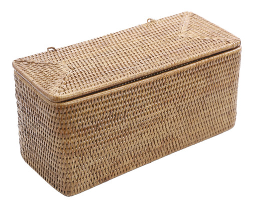 Caixa Retangular em Rattan Marrom, Natural | WestwingNow