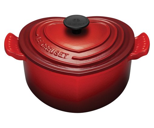 Panela Coração Tradicional em Ferro Fundido - Vermelha, Vermelho | WestwingNow