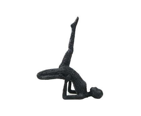 Adorno Yoga em Poliresina Eagle Preto