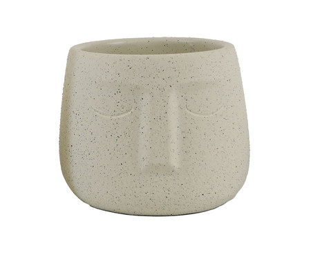 Vaso de Cimento Face II Bege