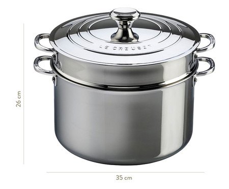Espagueteira em Inox 3-Ply - Prata | Westwing