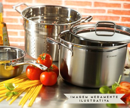 Espagueteira em Inox 3-Ply - Prata | Westwing