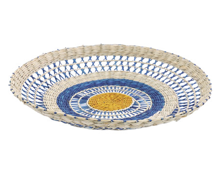 Cesta em Sea Grass Sunrise I Azul