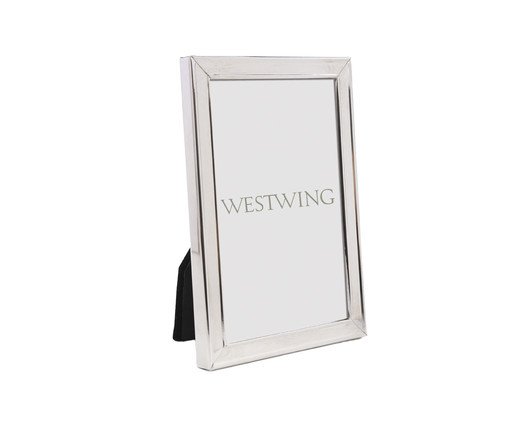 Porta-Retrato Cromado Chérie III Prateado, Prata ou Metálico | WestwingNow