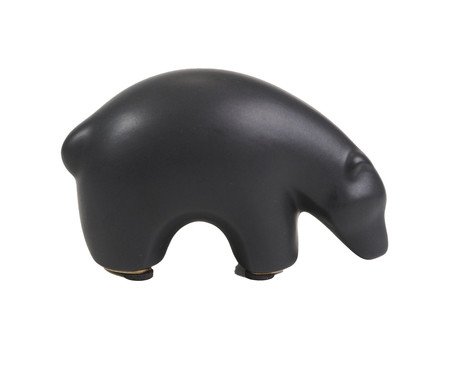 Enfeite Urso em Cerâmica II Preto | Westwing