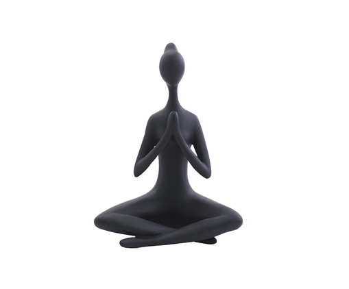 Adorno de Mulher Yoga III Preto, Preto | WestwingNow