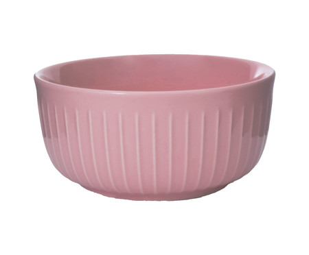 Bowl Canelado em Porcelana Gourmand Rosa