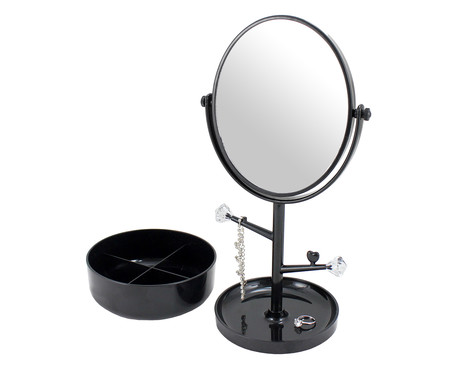 Espelho de Mesa com Suporte Elena - Preto