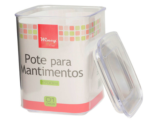 Pote para Mantimentos Uliana, Transparente | WestwingNow