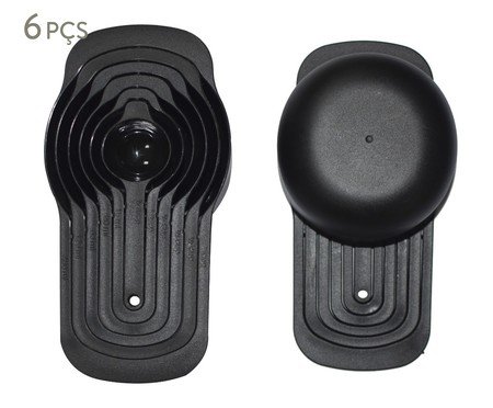 Jogo de Colheres Medidoras Gustos - Preto | Westwing