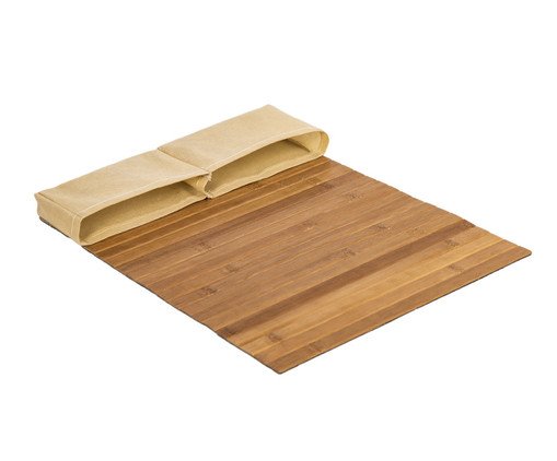 Esteira em Bambu para Sofá com Suporte, Natural | WestwingNow