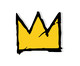 Adorno Basquiat Crown, Amarelo | WestwingNow