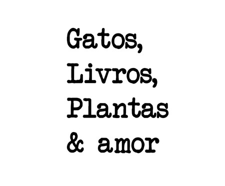 Letrinhas Gatos & Amor