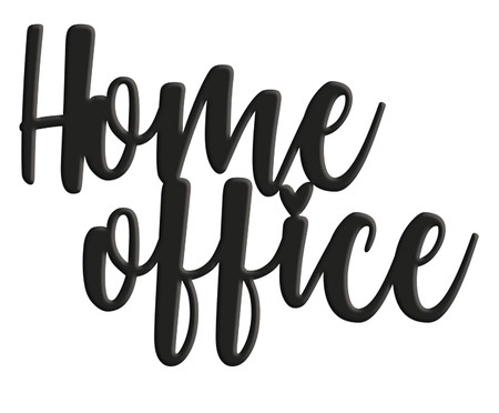 Adorno de Parede Lettering Home Office