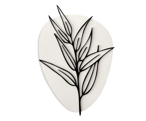 Escultura Planta Boho Off White, Branco | WestwingNow