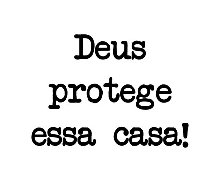 Letrinhas Deus Protege