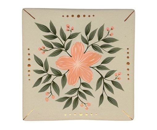 Azulejo Enfeite Floral Rosé, Rosé | WestwingNow