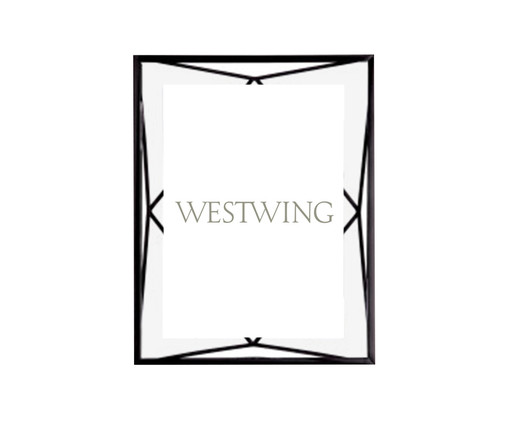 Porta-Retrato Prisma Preto, Preto | WestwingNow