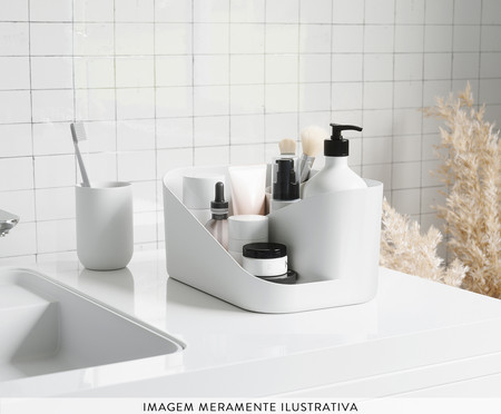 Porta-Maquiagem Glam Cosmetic Organizer Branco | WestwingNow