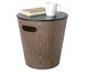 Banqueta com Cesto Woodrow Storage Stool Preto, Natural | WestwingNow