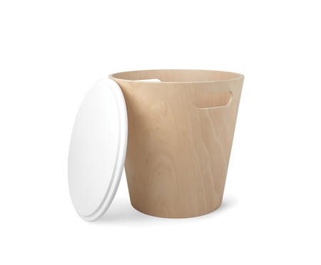 Banqueta Woodrow Storage Stool Branco | WestwingNow