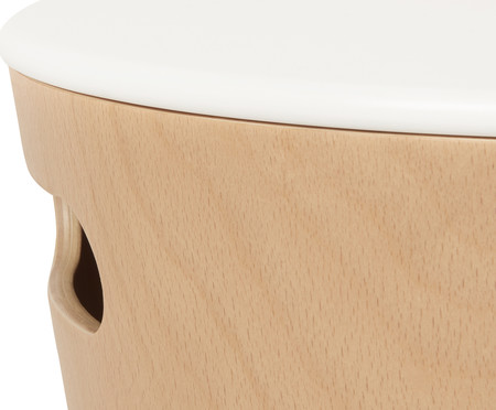 Banqueta Woodrow Storage Stool Branco | WestwingNow