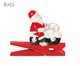 Jogo de Prendedores 3D Papai Noel na Moto, Vermelho | WestwingNow