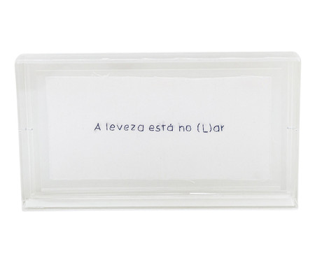 Quadro Caixa Acrilico Lar Branco