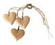 Jogo de Adornos Coração II, Dourado | WestwingNow