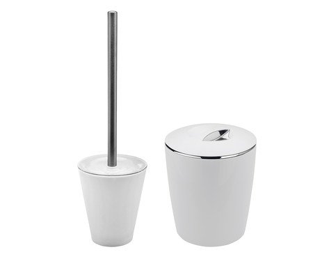 Jogo de Lixeira e Escova Sanitária Belly