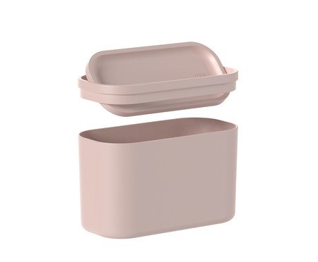 Lixeira de Bancada Basculante Bold Rosa - 1L | Westwing